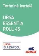techninė kortelė URSA ESSENTIA ROLL 45